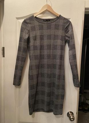 Мини платье в клетку