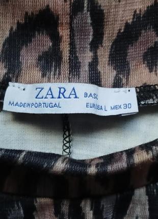 Zara жіноча блузка  з твариннтм принтом8 фото