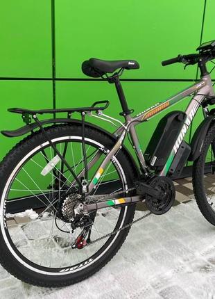 Електровелосипед cubic-bike konar 26" silver lcd sw-900 18a 450 w 8 ah 48v panasonic3 фото