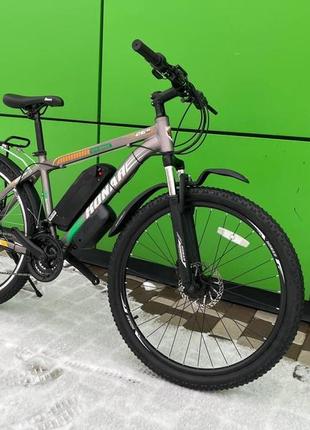 Електровелосипед cubic-bike konar 26" silver lcd sw-900 18a 450 w 8 ah 48v panasonic4 фото