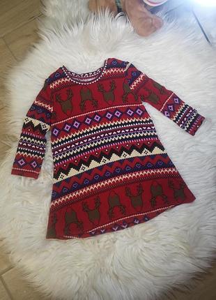 Новорічна різдвяна 🤶🏻 сукня на 9-12 місяців 80 см