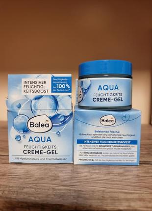 Дневной увлажняющий крем balea aqua feuchtigkeit creme gel 50мл1 фото