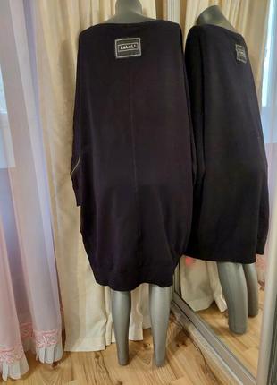 Стильне з кишенями та блискавками плаття 👗, туніка, толстовка великого розміру італія3 фото