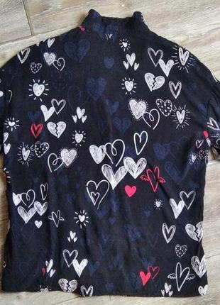 Блузка от zara в сердечки2 фото