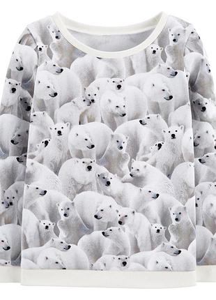 Кофта толстовка свитшот с начесом для дівчинки оригінал картерс carters