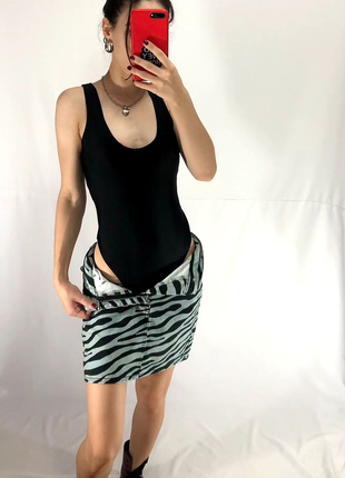 Базовый черный купальник boohoo