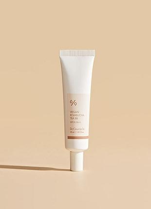 Веганський тональний вв-крем з екстрактом комбучі dr.ceuracle vegan kombucha tea bb cream, 30 мл