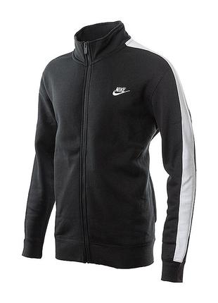 Бомбер чоловічий nike sportswear club brushed-back jacket (dd7010-010)1 фото