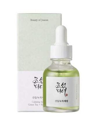 Заспокійливий серум beauty of joseon calming serum green tea+panthenol, 30 мл