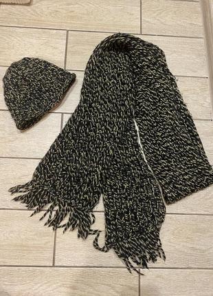 Шапка + шарф1 фото