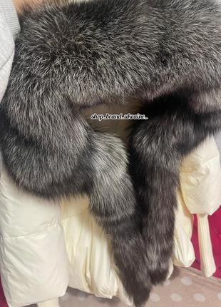 Пуховик жіночий з натуральним хутром