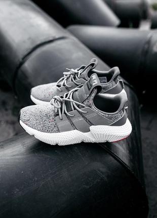 Кросівки adidas prophere "grey solar red"  кросівки1 фото