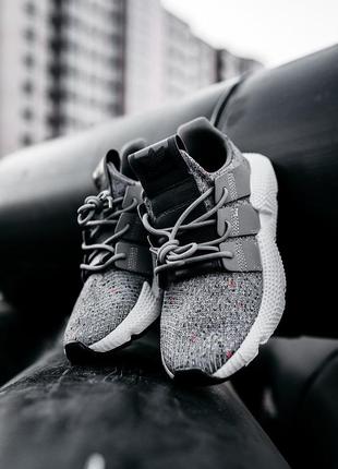 Кросівки adidas prophere "grey solar red"  кросівки7 фото