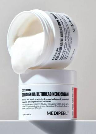 Крем для шеи medi-peel premium collagen naite thread neck cream 2.0 100 мл1 фото