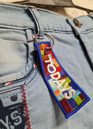 Детские брендовые джинсовые штанишки б/у3 фото