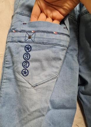 Детские брендовые джинсовые штанишки б/у7 фото