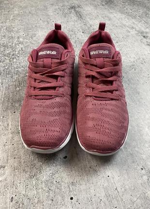 Спортивні кросівки wellwalk рожеві2 фото
