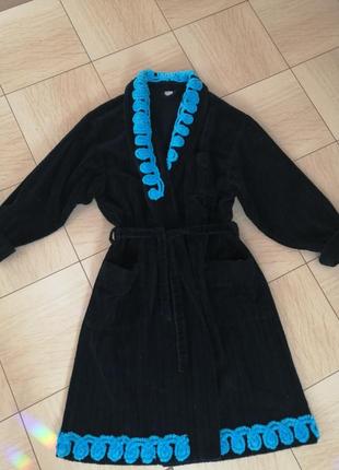 Жіночий махровий халат, 100%котон, пр-під туреччина, xl1 фото