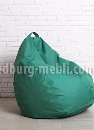 Кресло мешок груша большой | зеленый oxford3 фото