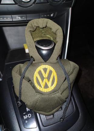 Чохол кофта худі аксесуар на кпп  car hoodie фольцваген volkswagen хакі подарунок автомобілісту 1007