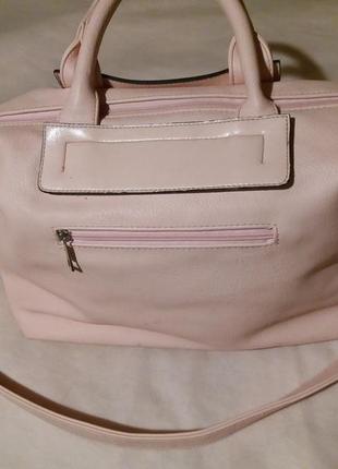 Сумка жіноча уікендер рожево пудровий колір середній розмір женская уикендер