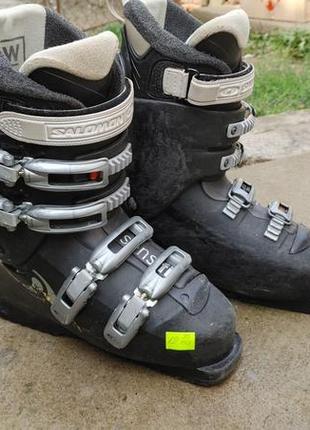 Лижні ботінки б/у salomon 38-39р ( 25-25.5см )