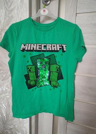 Футболка майнкрафт minecraft 7-8, 9-10 років primark