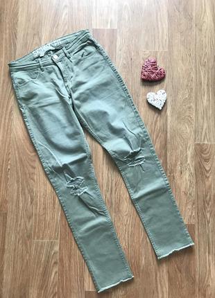 Крутые джинсы цвета хаки h&m