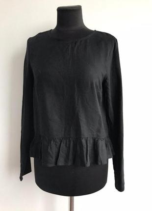 H&m блуза з баскою довгий рукав4 фото