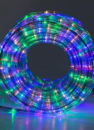 Гирлянда уличная дюралайт 7 м морозоустойчивая 240 led светодиодная, rgb разноцветный4 фото