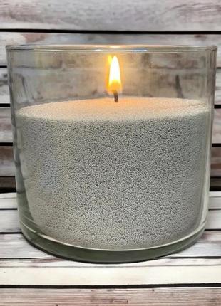 Бежеві насипні свічки з гнотом 1 кг +1 м гноту, гранульований пальмовий віск