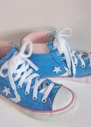 Высокие кеды для девочки. т.м. converse. 20 см. стелька.