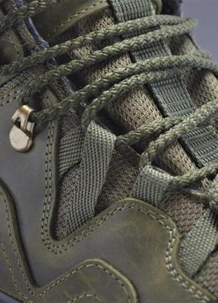 Чоловічі спортивні зимові шкіряні черевики хакі мувер 95 фото