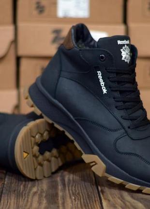 Чоловічі шкіряні зимові черевики reebok