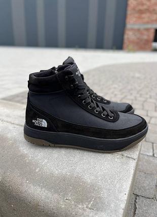 Чоловічі зимові шкіряні кросівки The north face4 фото