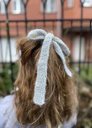 Вязаная лента бант чокер повязка для головы аксессуар украшение в стиле gunia kachorovska1 фото