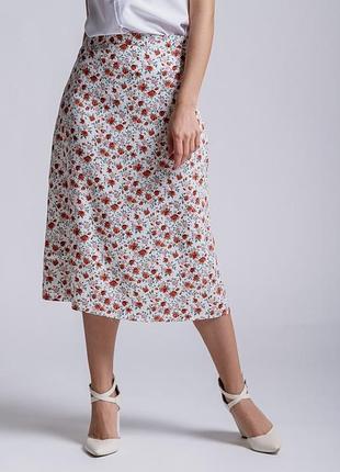 Юбка в цветочный принт