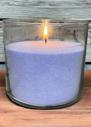 Фіолетові насипні свічки 1 кг +1 м гноту, гранульований пальмовий віск