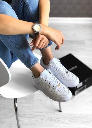 😍nike air force white😍жіночі білі кросівки/кеді найк, кросівки жіночі білі найк9 фото