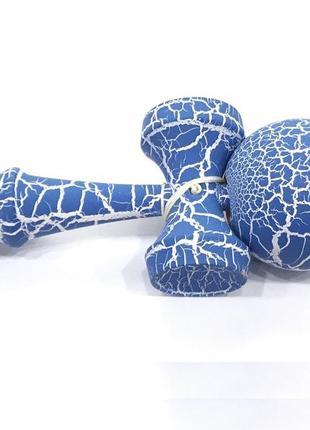 Іграшка kendama (кендама) beryou ootdty (королівський блакитний з білим) дерев'яна 18 см
