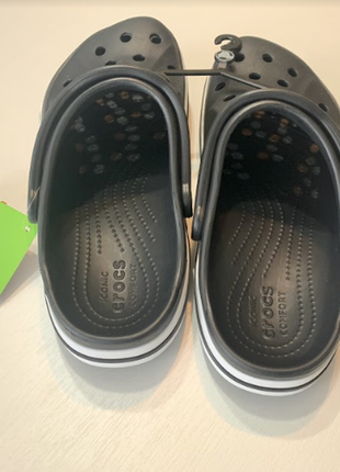 Чоловічі crocs bayaband black крокси чорного кольору2 фото