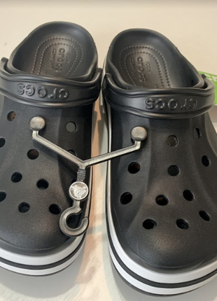 Чоловічі crocs bayaband black крокси чорного кольору3 фото