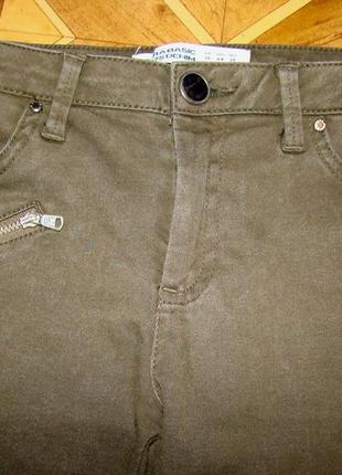 Джинсы скинни с оригинальными коленками zara р.р.36/26/s/m
