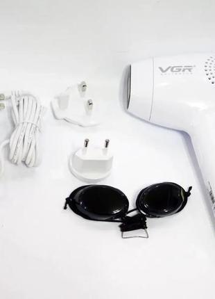 Домашній лазерний фото епілятор для видалення волосся на тілі vgr v-716,апарат для епіляції небажаного волосся4 фото