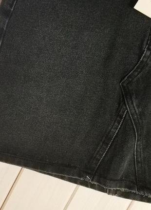 Джинсовая юбка черного цвета, турция5 фото