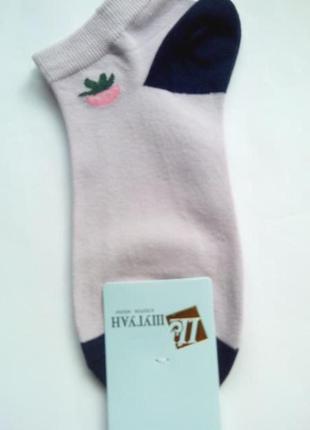Шкарпетки жіночі короткі з оригінальними принтами шугуан