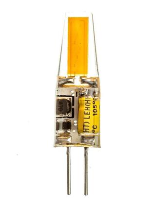 Світлодіодна лампа sivio cob1505 3,5 вт g4 12 в 3000 k silicon