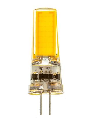 Світлодіодна лампа sivio cob2508 5 вт g4 12 в 3000 k silicon