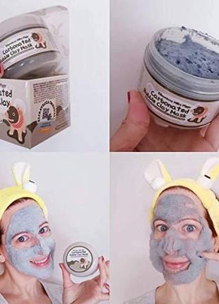 Оригинал! терміни! пузырьковая глиняная маска elizavecca milky piggy carbonated bubble clay mask7 фото