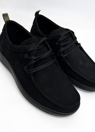 Туфлі stepter 42(р) чорний нубук 0-2-2-8267
